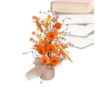 Arbre d'Intérieur d'Automne Feuilles D'Érable Baie Avec Base En Jute