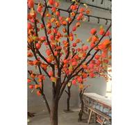 Arbre d'oranger simulé, Arbre de Kaki simulé, Combinaison de Plantes Vertes artificielles pour intérieur et extérieur, décoration pour fenêtre, aménagement paysager, Arbre factice, Plante de Sol 7M