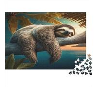 Arbre Dormant Paresseux 1000 Pièce Carton Extra Épais Puzzle De Bricolage Amants De Famille Jeu Amusant Et Stimulant Belle Décoration 52x38cm/1000pcs