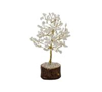 Arbre du Bonheur 20 cm avec Pierre Cristal de Roche Naturel