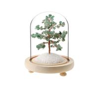 Arbre du Bonheur sous cloche Aventurine Verte