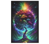 Arbre du Monde of Life Puzzles De 1000 Pièces pour Adultes Et Enfants Puzzle Impossible Jouets en Bois Jeu Stimulant （78×53cm）