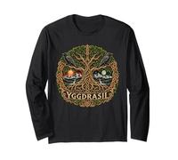 Arbre du Monde Yggdrasil Mythologie Nordique Structure de Manche Longue
