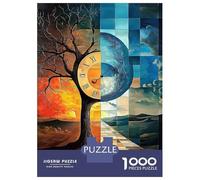 Arbre du Temps 1000 Pièces Puzzle Classique Pack Puzzle Carton Premium - Hit chez Les Seniors Fans, Cadeau Maison Neuve, Fun pour Indoor Et Parties 52x38cm/1000pcs