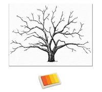 arbre empreinte mariage Boîte d'enregistrement de mariage Tableau de bénédiction de mariage Graduation Arbre d'enregistrement d'empreintes digitales Table de signature de camarade de classe Cadre phot