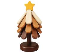 Arbre en bois pour sous-verres et dessous de plat - 4 pièces - Porte-casseroles pliable antidérapant | dessous de plat avec support pour table, pour plan de travail extérieur, pique-nique, repas de