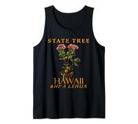 Arbre endémique Lehua du territoire d'Hawaï Débardeur