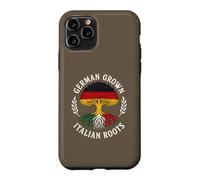 Arbre Familial avec Racines Italiennes cultivées en Allemagne Coque pour iPhone 11 Pro