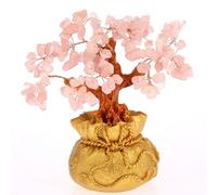 Arbre feng shui en quartz rose