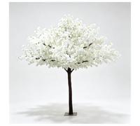 Arbre Fleuri Artificiel Grand Format, Décor Arbre Fleuri, Spécimen Botanique Factice, Mise En Place Directe, Pour Vestibule Propriété, Vitrine Café, Fond Cérémonie,(Size:H-8.20ft,W-8.20ft,Color:blanc)
