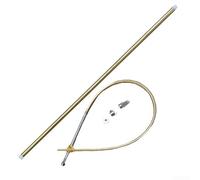 Arbre flexible CW RC 4 mm de long avec chien d'entraînement et tube en cuivre, compatible avec écrou d'hélice pour pièces de rechange de véhicule RC (350 mm-CCW)