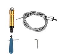 Arbre flexible flexible de 6 mm pour perceuse électrique, outil de meuleuse rotative avec poignée de mandrin de 0,5 à 6,5 mm, outil électrique à arbre flexible pour le polissage,