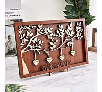 Arbre généalogique Cadeau fête des mères Decor Famille Art Wall Decor personnalisé Noms de Famille Signe, Cadeau personnalisé pour Maman, pour Grand-mère