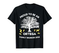 Arbre généalogique Ortega 2026 Réunion de Famille Assorti T-Shirt