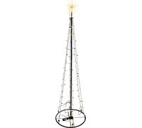 Arbre lumineux avec étoile - 106 LED / 180 cm - Décoration Arbre de Noël illuminé extérieur