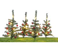 Arbre lumineux de jardin 45 cm - Set de 4 / 40 LED - Décoration de Noël Eclairage de jardin
