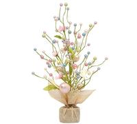 Arbre lumineux LED 45 cm Décorations de Pâques pour la maison Ornements de Pâques Alimentation par batterie Fournitures de fête de mariage printemps