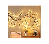 Arbre lumineux LED mural - CZYDDD - Modèle D - 18 branches - 144 LEDs blanc chaud - Branches flexibles 2,3 m