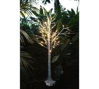 Arbre lumineux LED Tronc de bouleau 150cm Arbre de décoration Jardin Décoration de Noël blanc chaud