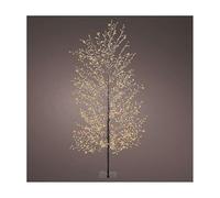 Arbre Lumineux Noir 1350 Micro LEDs Blanc Extra Chaud 150 cm pliants Branches int/ext