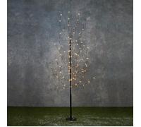 Arbre lumineux noir avec éclairage 140 LED blanc chaud - IP44 - H150 x Ø15 cm - Luca Lighting