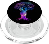 Arbre Magique de la Paix Signe de Main Retro 60s 70s Vibe TR PopSockets PopGrip pour MagSafe