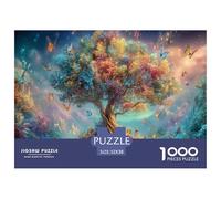 Arbre Magique Jigsaw Puzzle 1000 Pièce Adapter Les Adultes Ou Les Familles Ensemble magiqueal Jeu De Puzzle Cadeaux pour Adultes 100% Carton Recyclé Décoration De Maison 52x38cm/1000pcs
