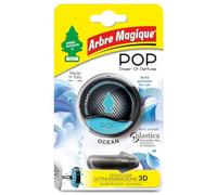 Arbre Magique Mono Désodorisant pour voiture, parfum Ocean, à base de pure cellulose, parfum prolongé, jusqu'à 7 semaines