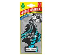 Arbre Magique Mono, Parfum Auto, Parfum Ambre Cologne, Parfum Boisé et Enveloppant, Dure jusqu'à 7 Semaines, Fabriqué en Italie, Lot de 1 Pièce