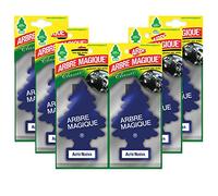 Arbre Magique Mono Parfum de voiture, fragrance Voiture Neuve, parfum classique et élégant, durée jusqu'à 7 semaines, fabriqué en Italie, lot de 6 pièces