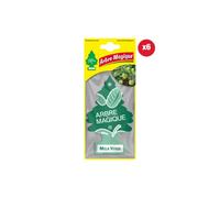 Arbre Magique Mono, parfum de voiture, parfum pomme verte, parfum intense et structuré, durée jusqu'à 7 semaines, fabriqué en Italie, lot de 6 pièces