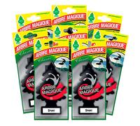 Arbre Magique Mono - Parfum de Voiture Sport Intense et Structuré - Durée Jusqu'à 7 Semaines - Fabriqué en Italie - Lot de 8 Pièces