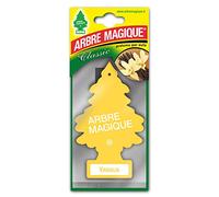Arbre Magique Mono, Parfum de voiture, Parfum de Vanille, Parfum doux et tropical, Durée de vie jusqu'à 7 semaines, Fabriqué en Italie, Pack de 1 Pièce