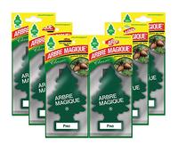 Arbre Magique Mono, Parfumeur Auto, Fragrance Pino, Parfumage enveloppant et fraîche, durée jusqu'à 7 semaines, Made in Italy, lot de 6 pièces