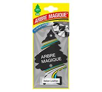 Arbre Magique Mono, Parfumeur de Voiture, Parfum Cuir Italien, Parfum Chaud et Enveloppant, Dure jusqu'à 7 Semaines, Fabriqué en Italie, Lot de 1 Pièce