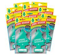 Arbre Magique Mono, Parfumeur de voiture, Parfum de brise de Mykonos, Parfum délicatement sucré, Durée de vie jusqu'à 7 semaines, Fabriqué en Italie, Paquet de 10