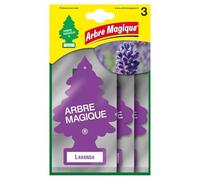 Arbre Magique, Parfum de Voiture, Parfum Lavande, durée jusqu'à 7 semaines, fabriqué en Italie, Format Multipack de 3 pièces