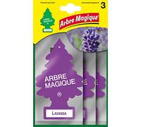 Arbre Magique, Parfum de Voiture, Parfum Lavande, durée jusqu'à 7 semaines, fabriqué en Italie, Format Multipack de 3 pièces