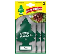 Arbre Magique, Parfum de Voiture, Parfum pin, Parfum agréable et rafraîchissant, durée jusqu'à 7 semaines, fabriqué en Italie, Format Multipack de 3 pièces