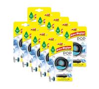 Arbre Magique POP, Désodorisant de Voiture Solide, Fragrance Océan, Parfum Délicat et Frais, Durée Jusqu'à 30 Jours, Design Italien, Pack de 10 Pièces