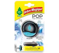 Arbre Magique POP, parfum auto solide, bleu velours, chaud et relaxant, durée jusqu'à 30 jours, design italien, lot de 6 pièces