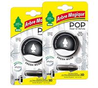 Arbre Magique POP, parfum auto solide, frais et doux, durée 30 jours, design italien, lot de 2 pièces