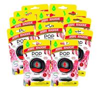 Arbre Magique POP, parfum auto solide, parfum exotique, parfum frais et fruité, durée jusqu'à 30 jours, design italien, lot de 12 pièces