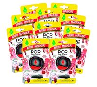 Arbre Magique POP, parfum auto solide, parfum exotique, parfum frais et fruité, durée jusqu'à 30 jours, design italien, lot de 10 pièces