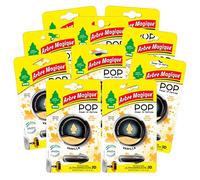 Arbre Magique POP, parfum auto solide, vanille, doux et délicat, durée jusqu'à 30 jours, design italien, lot de 10 pièces