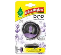 Arbre Magique POP Parfum de voiture solide Lavender avec parfum longue durée 30 jours pour intérieur à action désodorisant Power Of Parfum Distributeur pour buse d'air - Emballage unique