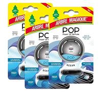 Arbre Magique Pop, Power of Perfume, Déodorant de voiture, Parfum Océan, Parfum Jusqu'à 30 Jours, Multipack 3 Packs