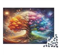 Arbre Magique Puzzles 1000 Pièces Papier recyclé pour Adultes Puzzle pour Adultes Jeu Stimulant Cadeau Amusant pour la Maison Excellente idée Cadeau 52x38cm/1000pcs