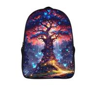arbre magique sac à dos personnalisé 2 compartiment grande capacité sac scolaire de voyage pour adultes ado lumière fantastique 3d imprimé sac d'école-16,garcon fille pour les voyages les affaires
