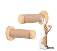 Arbre mural de chat - 2x d'escalade en bois stable avec support post -mur grattant | Meubles pour l'activité du chat intérieur, étagère de chatons à plusieurs niveaux, perche pour an